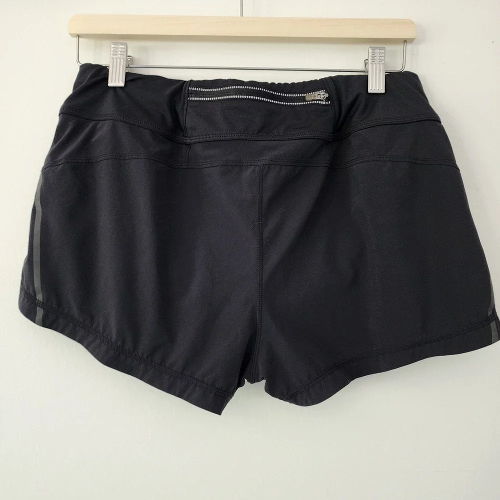 Athleta black runnining athletic shorts lined womens size M‎